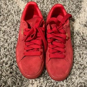 Red Puma Sneakers
